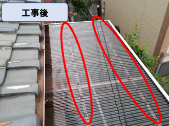 波板貼り替え工事