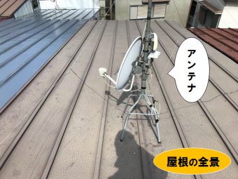 門真市 瓦棒、屋根全景写真