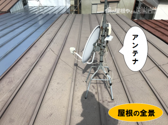門真市 瓦棒、屋根全景写真