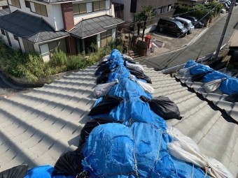 茨木市棟崩れ飛散