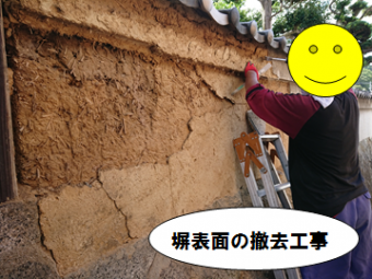 寝屋川市 塀撤去復元工事
