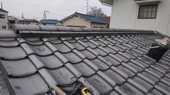 面戸漆喰を塗り終えました。