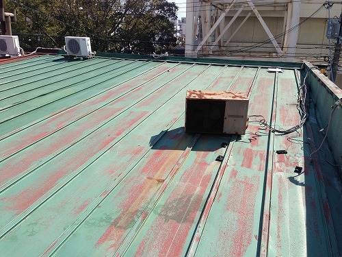 瓦棒屋根塗装はげ