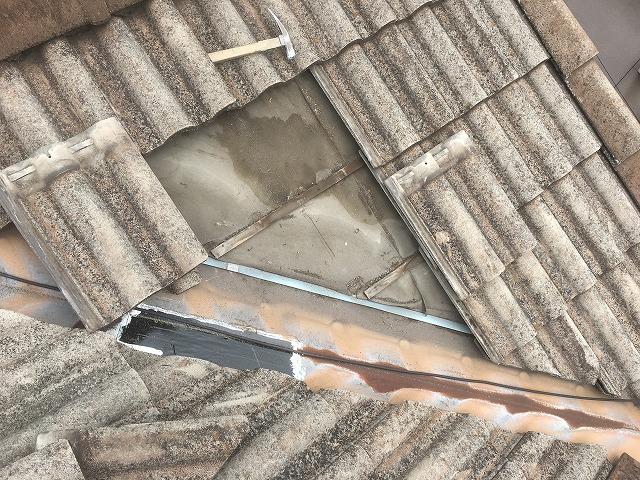 雨漏り　門真市