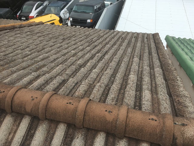 屋根現状　門真市