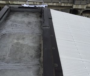 塔屋陸屋根の防水工事施工前