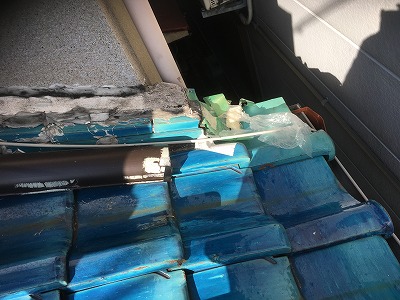 門真市で天井の消えないシミがあるから雨漏りかな？　【現地調査】