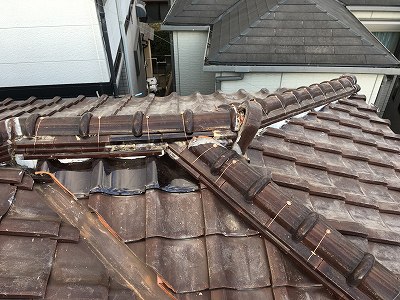 屋根完成　寝屋川市