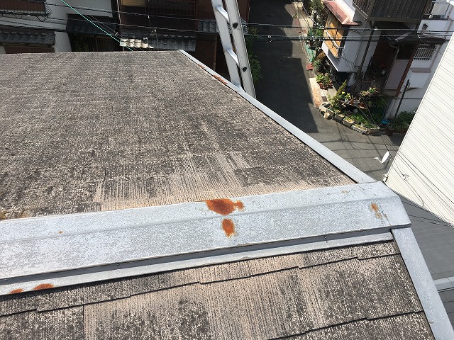 棟板金サビ枚方市