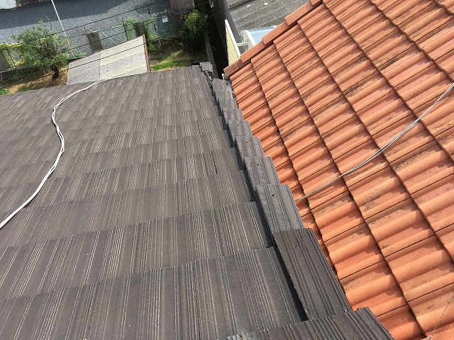 モニエル袖瓦　四條畷市