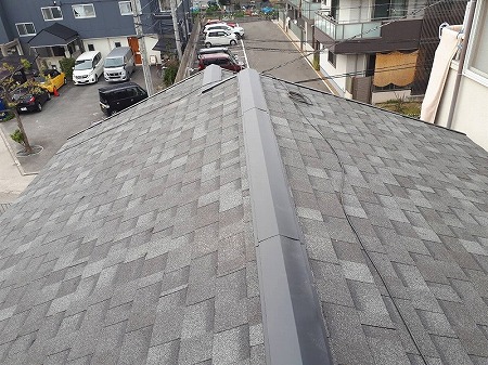 リッジウェイ葺上工事完了