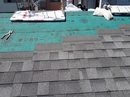 リッジウエイ葺上工事