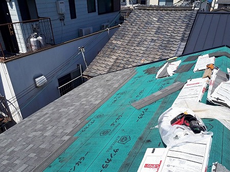 リッジウエイ葺上工事2