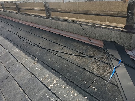 施工前壁際雨押