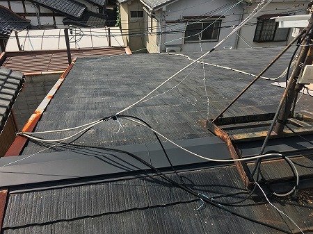 施工前状態ケラバサビ