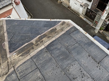 棟包板金撤去隅棟部