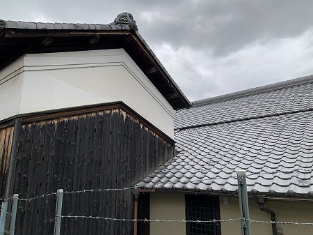 蔵と母屋が接続