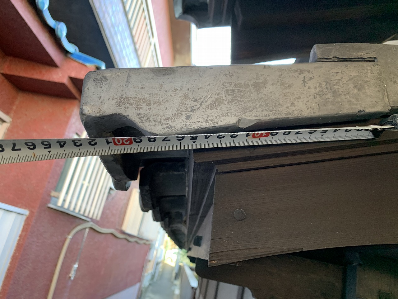 ケラバ瓦の寸法取り