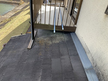 増築部分から雨漏り