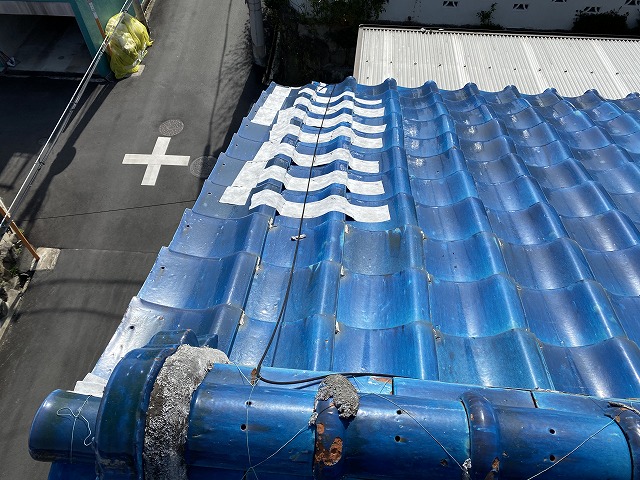 屋根養生　枚方市