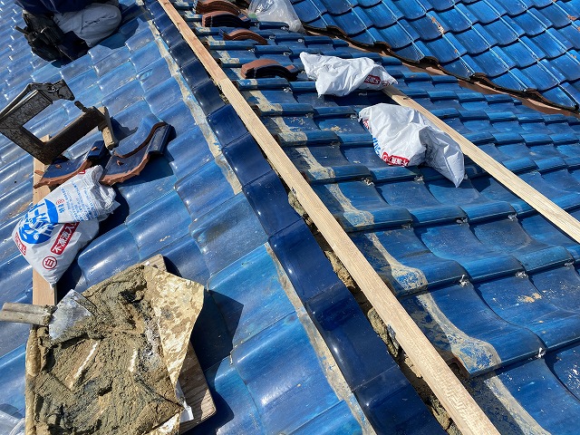 棟際瓦　枚方市