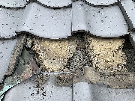 木毛セメント板の野地