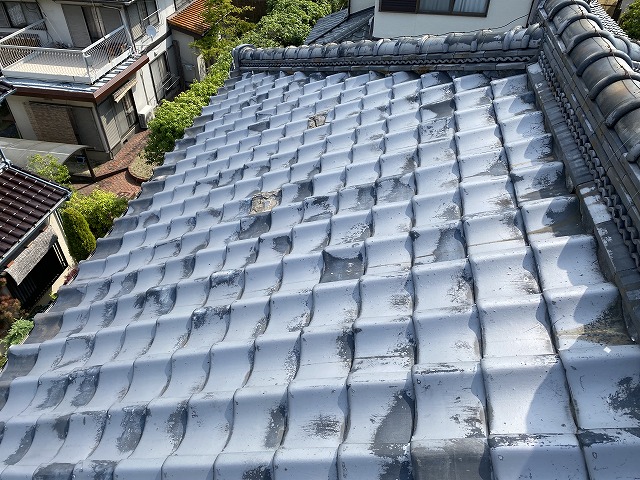 屋根現状　交野市