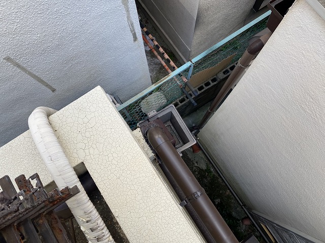 排水位置　東大阪市