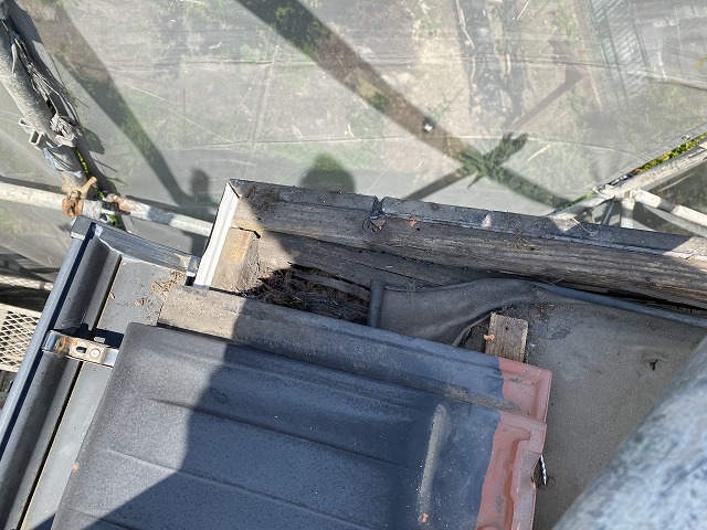 ケラバ雨漏り交野市
