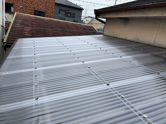 波板工事　大東市