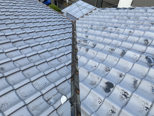 屋根現状　大東市