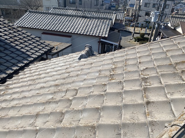 屋根全景　大東市