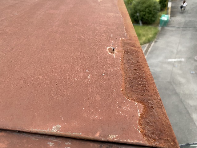 鉄板庇　枚方市