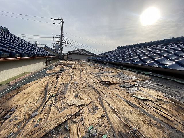 野地板　寝屋川市