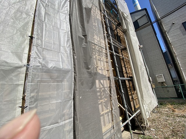 壁足場　大阪市