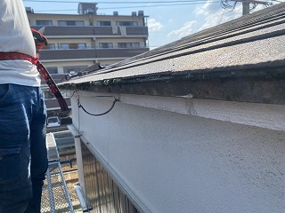 軒樋解体　伊丹市