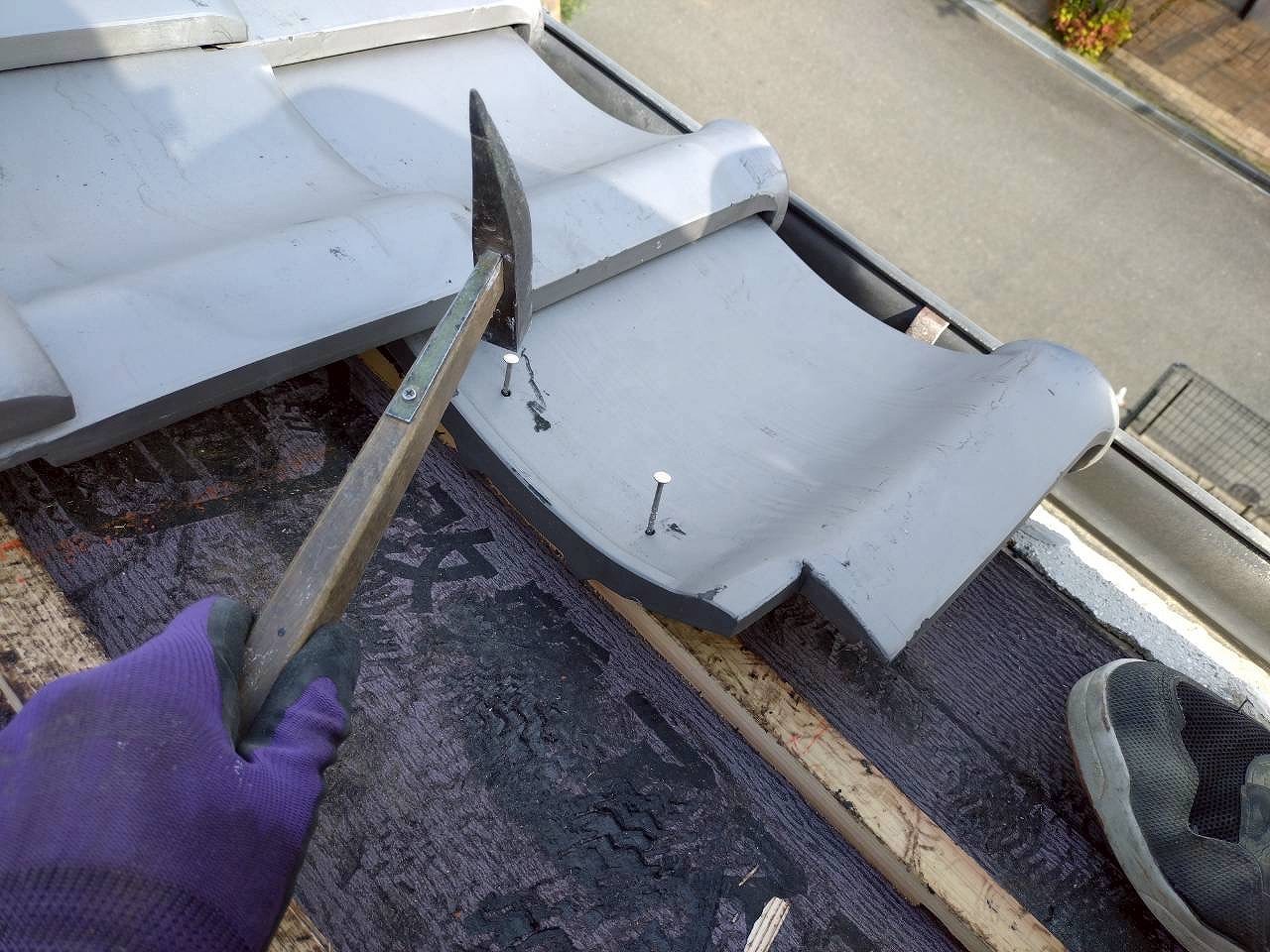 釘止め　枚方市