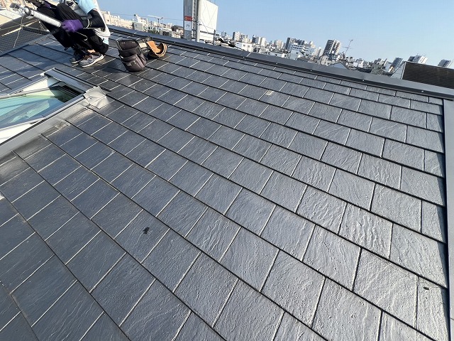 施工後の屋根全景