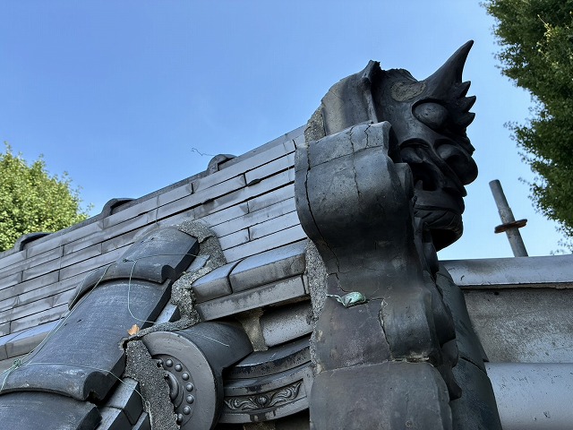 鬼瓦補修　大東市