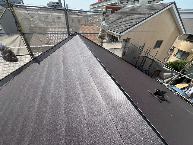 完成した屋根全景