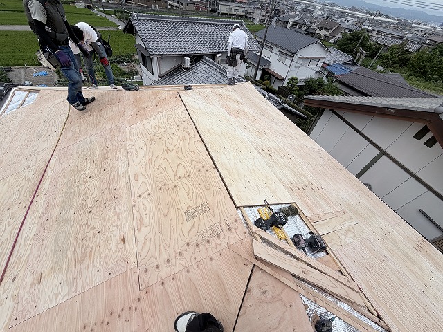 コンパネ貼り　交野市