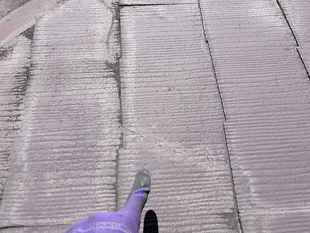 カラーベスト割れ　高槻市