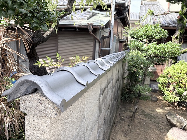 塀現状　大東市
