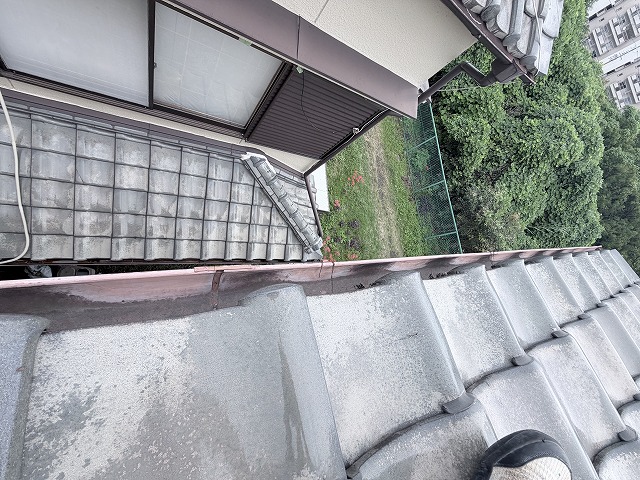 軒樋勾配　交野市