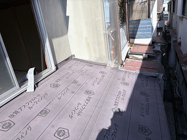 屋根下地　枚方市