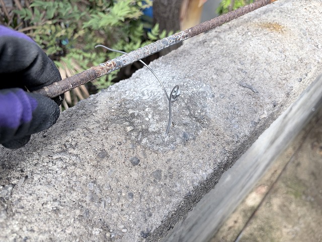 鉄筋緊結　大東市