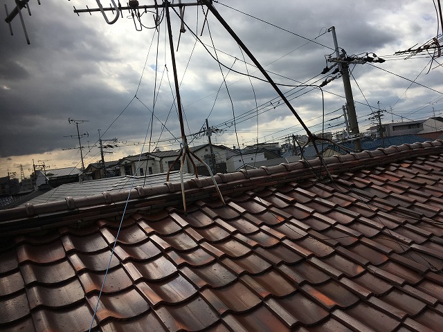 和瓦屋根の全景
