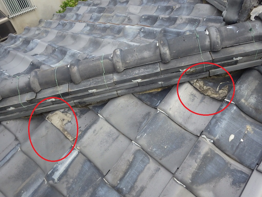 凍て瓦　門真市