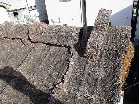 厚型スレート瓦棟