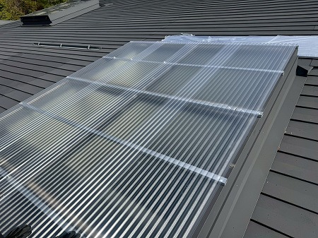 ポリカ波板取付2